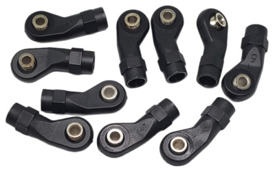 NEW NHX RC Plastic M4 Bent Rod Ends with Pivot Balls :26x7.4mm 10pcs/bag