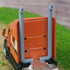 1:64 3D Printed Semi Truck Angled Back 9" Exhaust Stacks Pair of 2 DCP/ERTL