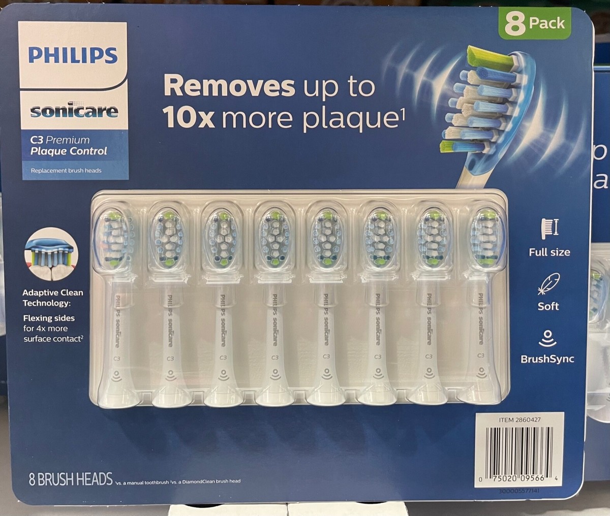 8 Pack Philips Sonicare Premium Plaque Control Brushsync 8 Pack Philips Sonicare Premium Plaque Control Brushsync