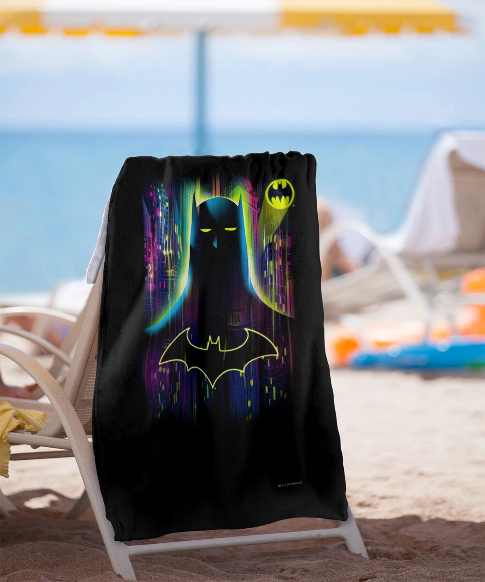 Batman Knight Lights Officially Licensed Beach Towel 30"x60"