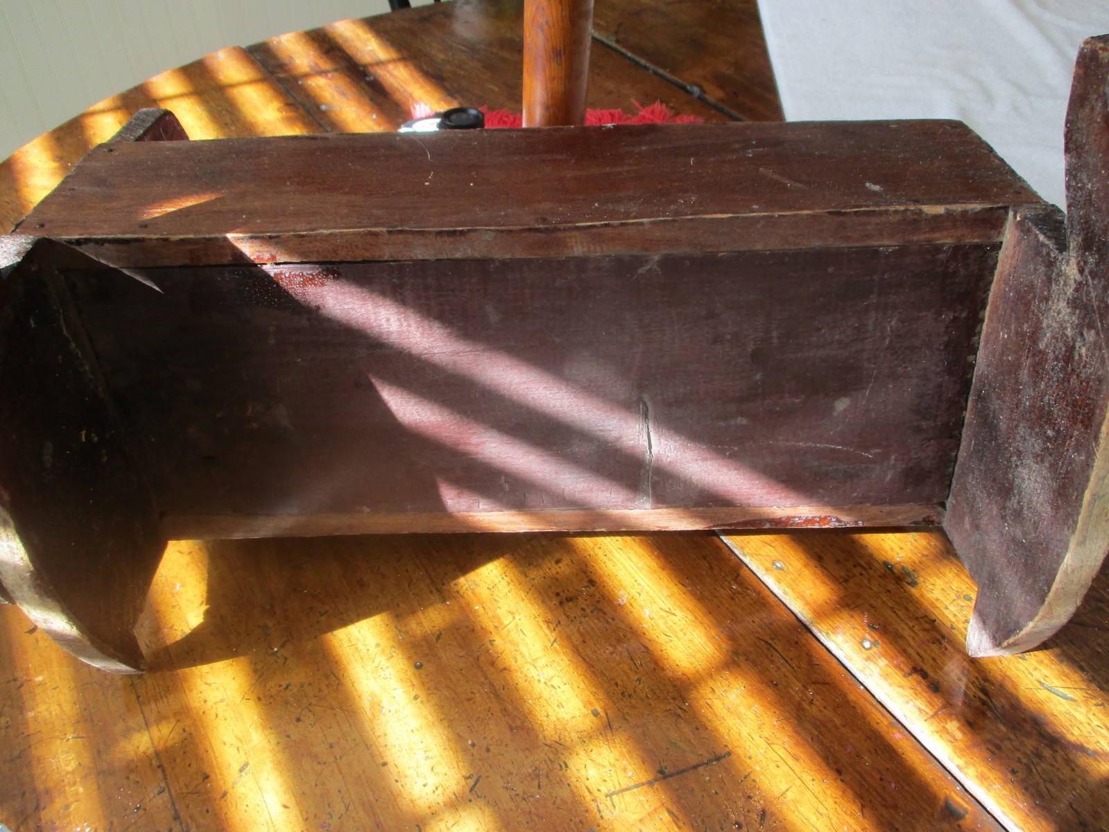 Primitive wood doll cradle. eBay