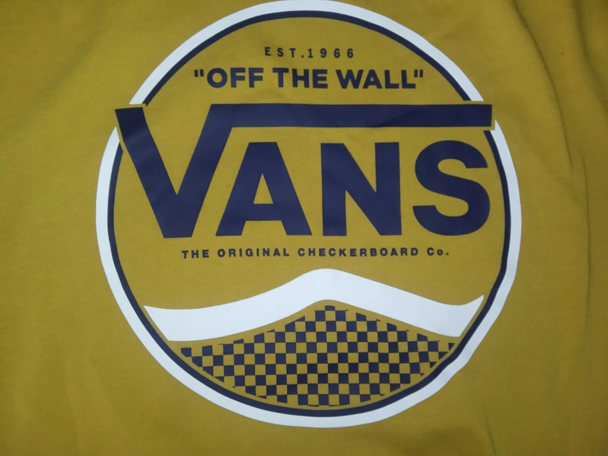 Vans circle shop checkerboard yellow hoodie
