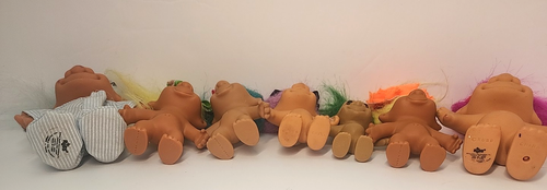 Vintage TROLL Dolls Russ Berrie & Unmarked Vinyl 2.5" 3" 4" Colorful Mixed Lot - Picture 15 of 22