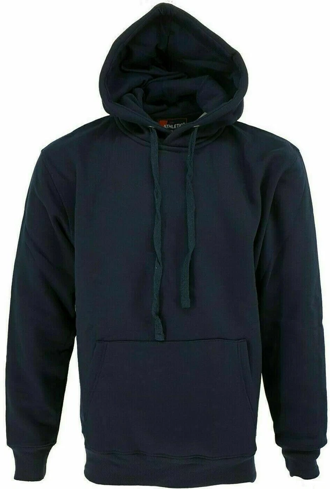 MENS PLAIN HOODY HOODIE CLASSIC PLAIN HOODED SWEATSHIRT HOODIE DRAWSTRING POCKET - Image 4 of 4