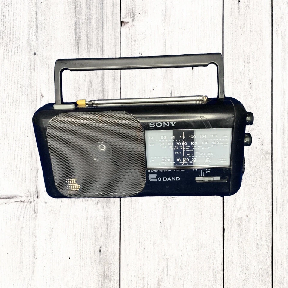 Sony ICF-760L 3 Band tragbares Radio funktionstüchtig - Bild 1 von 4