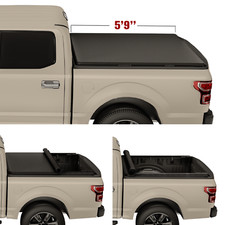 Soft Roll-Up Tonneau Cover Truck Bed for 07-26 Silverado Sierra 1500 5.8FT 69.3