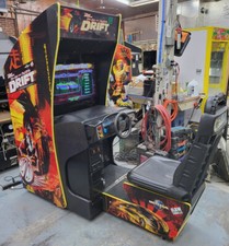 Fast and Furious DRIFT Deluxe Sit Down Arcade Driving Video Game Machine 32" LCD image