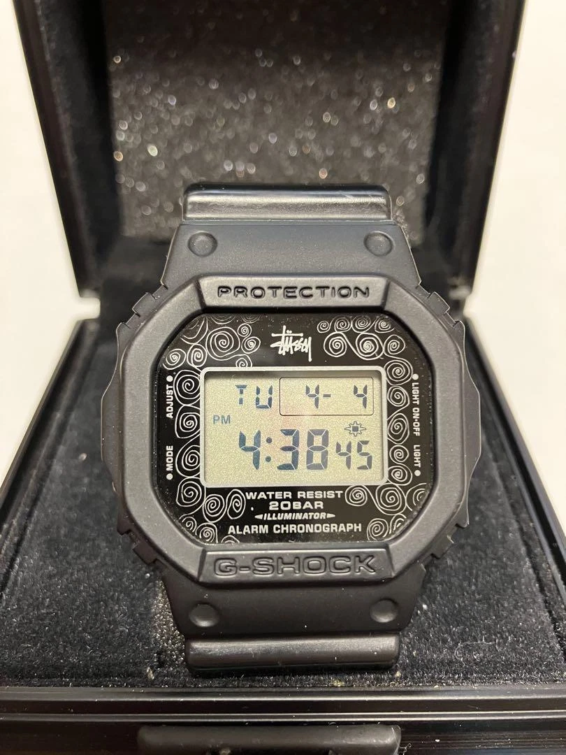CASIO G-SHOCK × STUSSY Watch Collaboration LTD. DW-5000ST-1JR 25th ANNIVERSARY