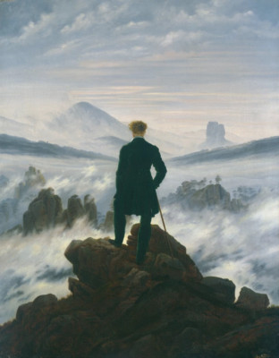 Caspar D Friedrich : Wanderer Above the Sea of Fog  : Archival Quality Art Print