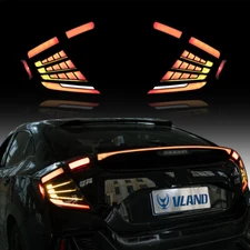 LED Sequential Tail Lights For 10th Gen Honda Civic Hatchback 2016-2020 2021