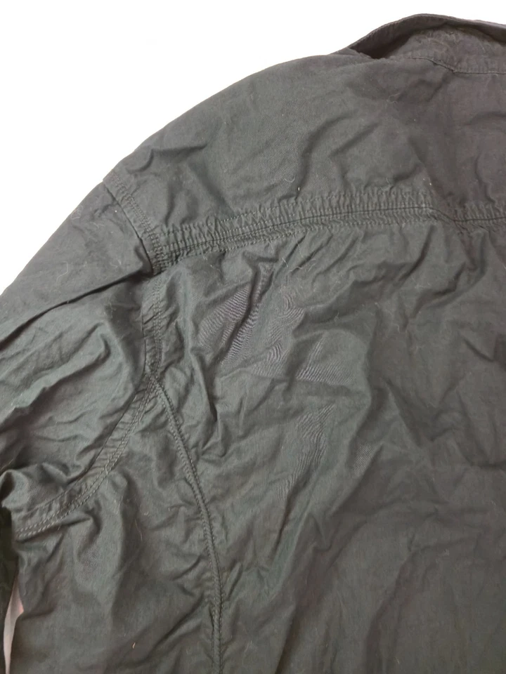 Attitude Men's 2XL Military Shirt Black Button Down Utility Style Casual Goth Gr - Image 2 of 4