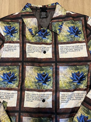 Magic the Gathering Black Lotus Jacket Size Large Dumbgood MTG All