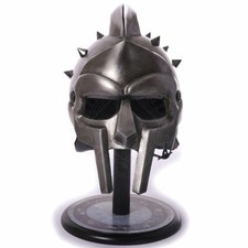 Gladiator Maximus Roman Spiked Helmet 18 Gauge Steel Medieval Helmet Functional