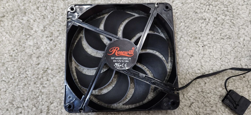 Rosewill 140mm Cooling Fan DC12V, 0.18A - Image 2 of 4