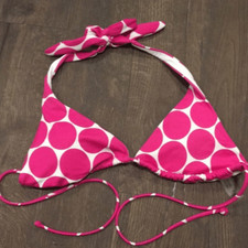 Victoria  s Secret Pink polka dot circle string bikini top