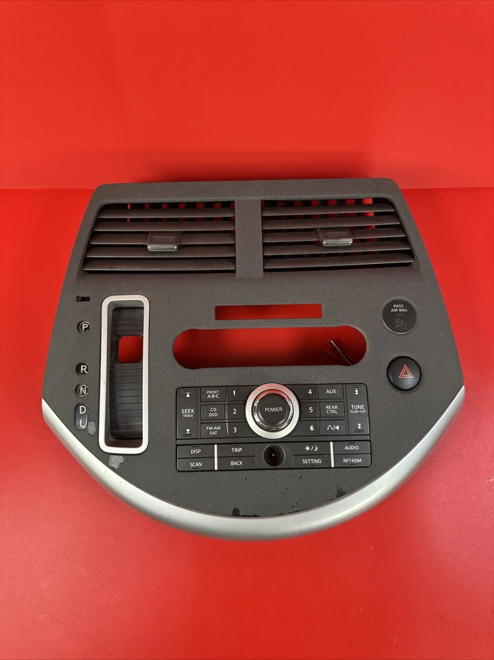 2007 2008 2009 NISSAN QUEST Climate A/C Radio Control Dash Console Bezel Trim - Image 2 of 4