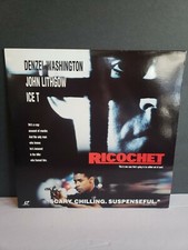 Ricochet Laserdisc Widescreen. 1991. Used. Denzel Washington. Please see pics.