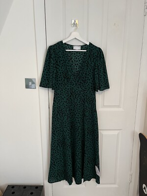 arula green dress Rent Asos Design Crinkle Wrap Mini Sundress With Buckle In Leopard Print main image 0