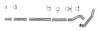 Diamond Eye KIT For 5in CB MFLR RPLCMENT PIPE SGL AL: 94-97 FORD 7.3L F250/F350