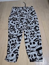 Disney Jack Skellington Nightmare Before Christmas Fleece Pajama Pants M 8-10