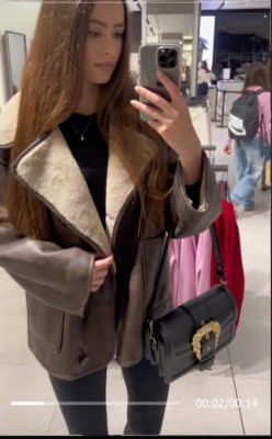 ZARA DOUBLE-FACED JACKET ZW COLLECTION ALL SIZES REF. BROWN