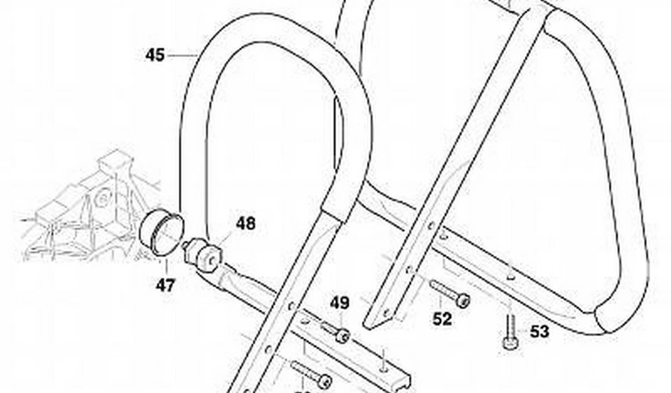 NUEVA MOTOSIERRA ORIGINAL DOLMAR 965-403-430 MONTAJE AMORTIGUADOR MOTOR 119 120 120S Foto 3 de 4