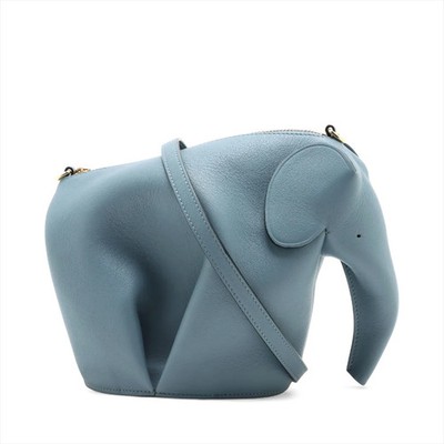 Loewe Elephant Leather Shoulder bag Blue