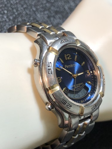 Vintage Armitron Men’s Ana-Digi Watch Rotating Bezel,Chrono,Alarm New Battery - Picture 6 of 24