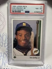 1989 Upper Deck - Star Rookie Ken Griffey Jr #1 (RC) PSA 8