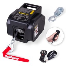 Mobile Seilwinde Bootswinde Elektrische Offroad Motorwinde 12V 3500lbs - 1588kg