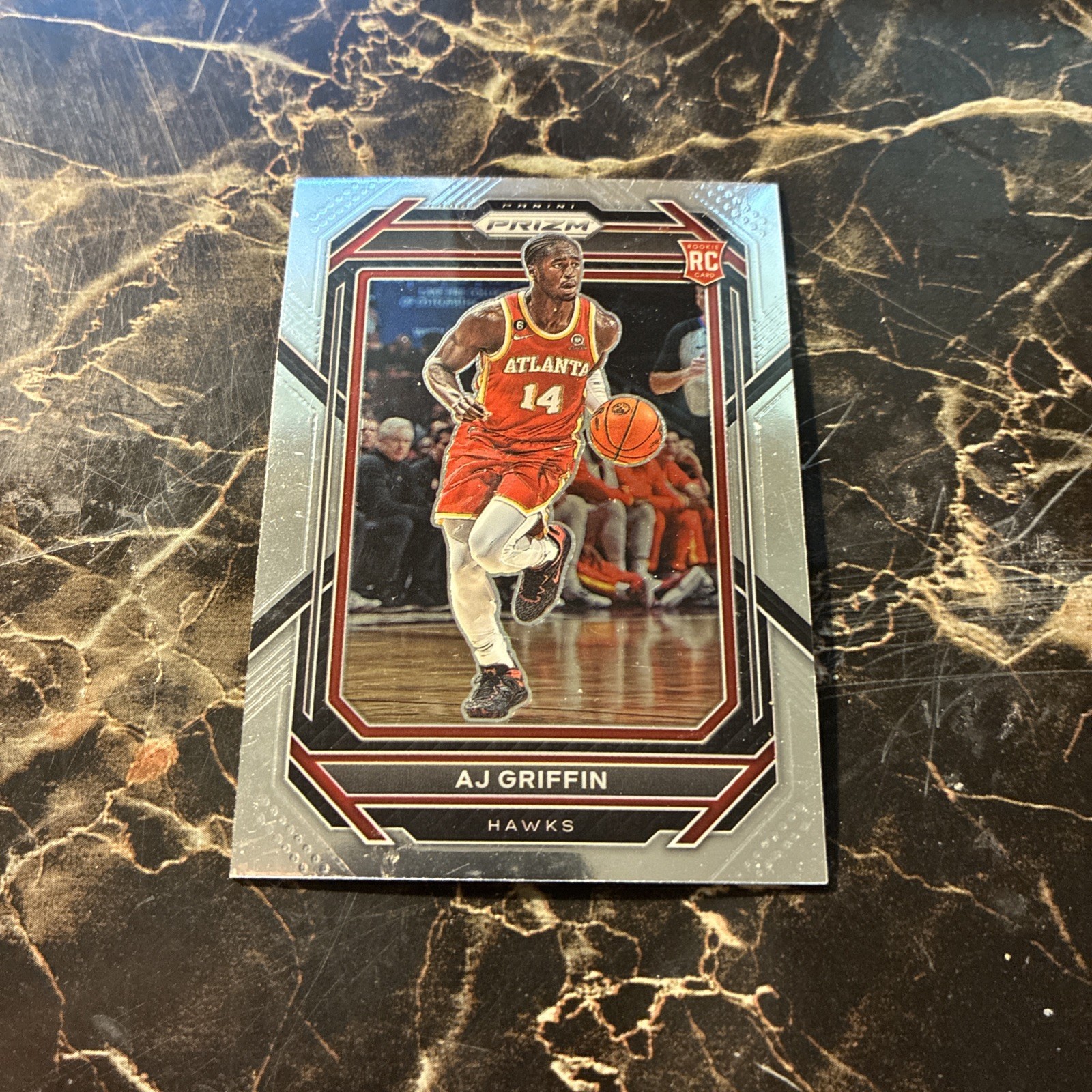 AJ Griffin Silver Prizm Rookie Card 2022-23 Panini Prizm Atlanta Hawks No. 248