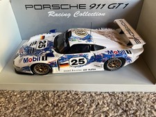 UT Models 1/18 Porsche 911 GT1 Racing Collection Mobil 1 Le Mans Diecast Model