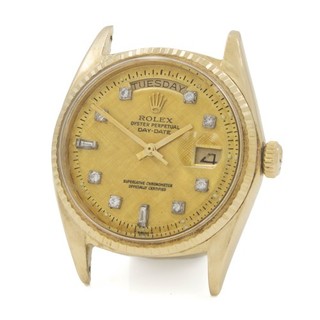 Men's Rolex Day Date 36mm Ref.1803 Champagne Diamond Dial Watch Head #W298730 1