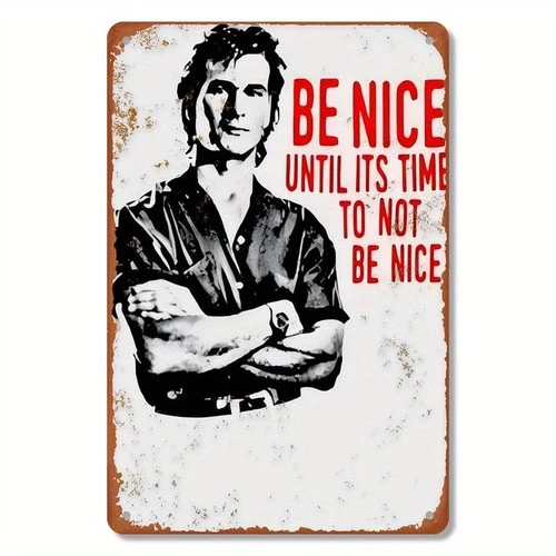 Vintage 1990s Classic Movie Poster Metal Wall Art, 8x12 Inch - Tin Metal Signs