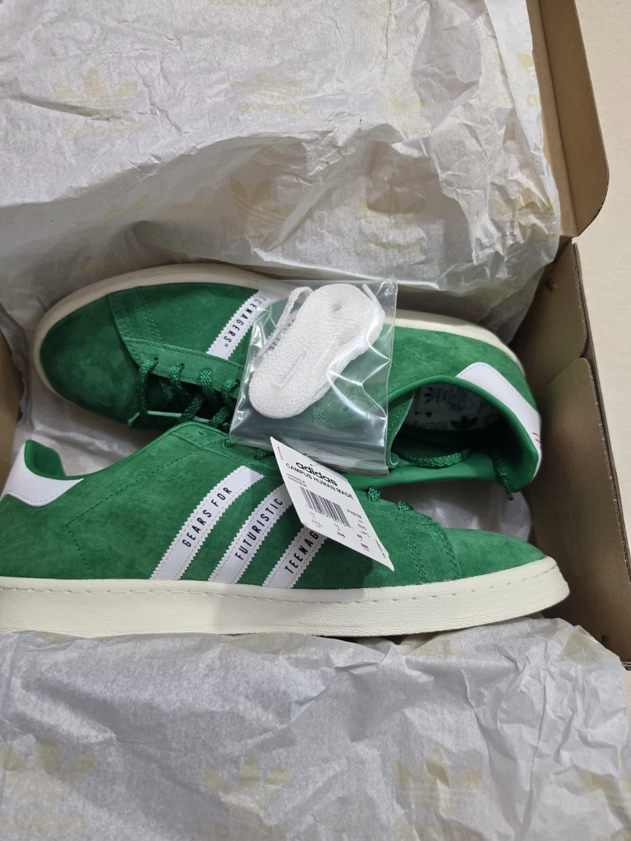adidas gazelle silver green womens Adidas Men Campus Human Made Shoe – Extra Butter