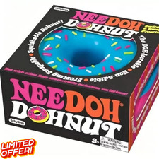 Schylling NeeDoh Jelly Donut Squeeze Toy, Stress Relief Squishy Toy