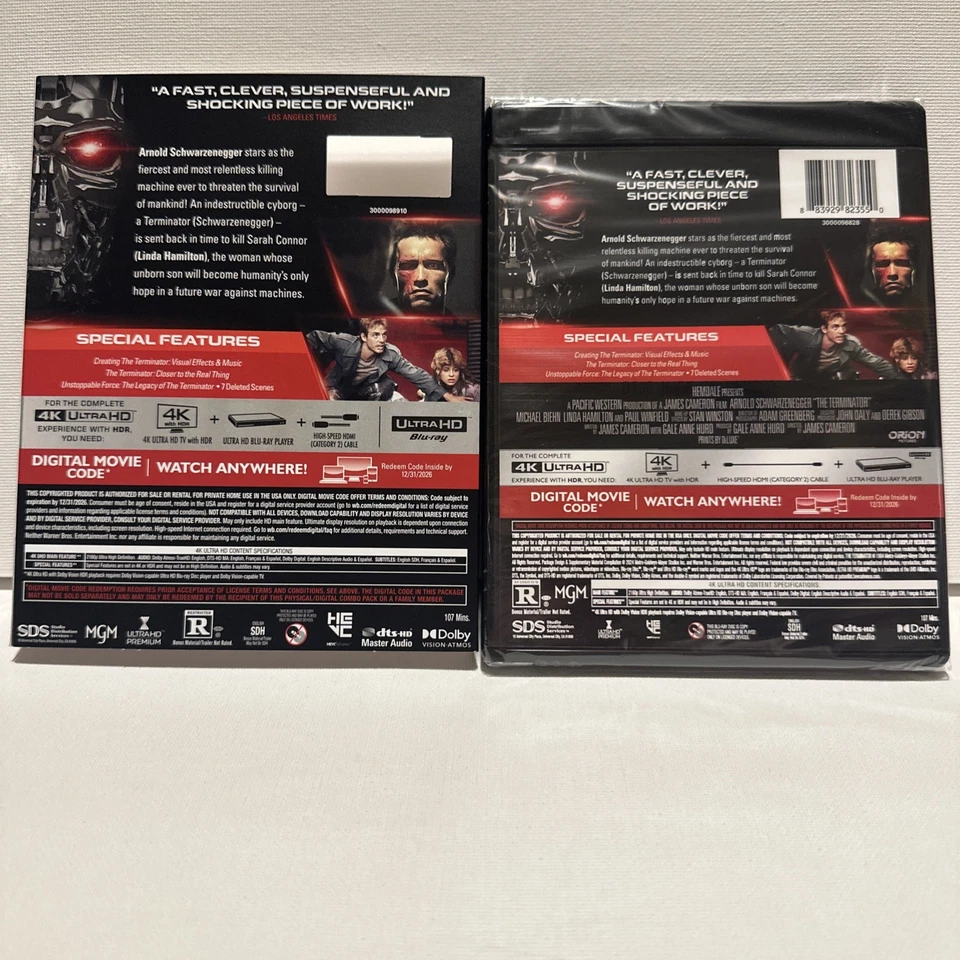 The Terminator (4K Ultra HD, 1984) With Slipcover - Image 2 of 2