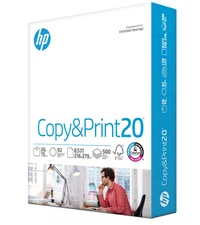HP Printer Paper | 8.5 x 11 Paper | Copy &Print 20 lb | 1 Ream Case - 500 Sheets