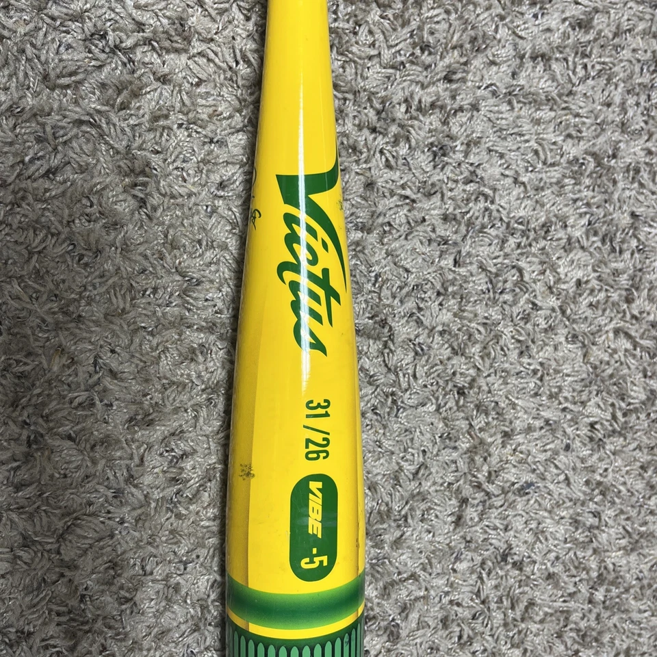 Lápiz Victus Vibe USSSA 31 pulgadas/26 oz caída -5 bate de béisbol VCBVIBP5 *grieto* Foto 2 de 2