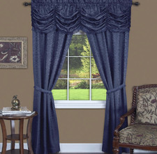 Panache "Window in a Bag" 5 Piece Set - 55x63 - Navy