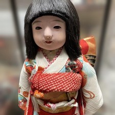 Antique Japanese doll Ichimatsu doll traditional Japanese clothing (kimono has b