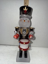 Resin Snowman Nutcracker Christmas Decoration