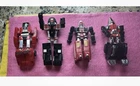 Go-Bots Vintage Lot of 4 Collectible Figures, And Transformer 1980 G1 Cassette