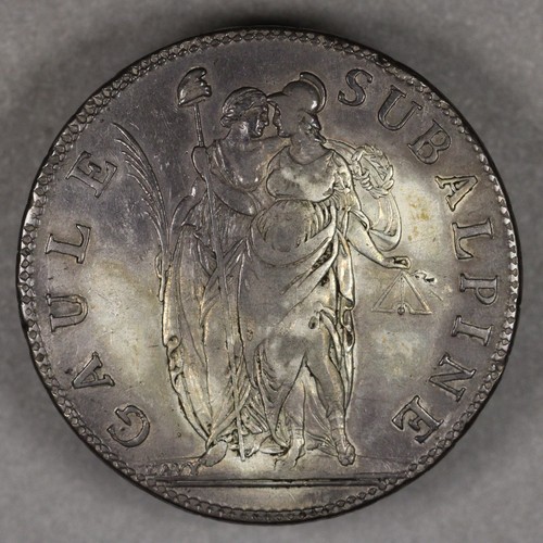 AN10 1801 Subalpine Piedmont Republic Italian States Silver 5 Francs