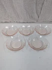 Lot Of 5 Vintage American Sweetheart Pink Depression Glass Berry Bowls