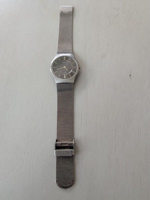 Skagen Denmark 233LTTM Titanium Ultra Slim Watch, JAPAN New Battery Running 
