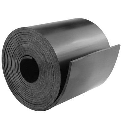 Black Neoprene Rubber Strips Solid Sheets Rolls 4x1/8 Inch Thick 10 Ft Long