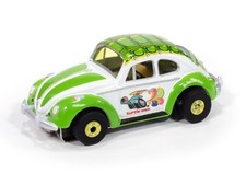 66' Volkswagen Beetle Turtle Wax Auto World HO Slot Car ThunderJet Version A New
