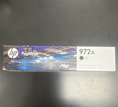 HP PageWide 972A Black Genuine/Original Ink Cartridge F6T80AN EXP 2028