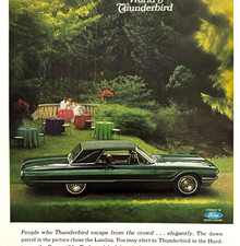 1963 Ford Thunderbird Advertisement Vintage Automobile Private World G4A2